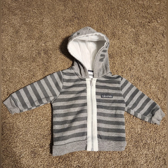 Calvin Klein Boy's 0-3 Months Zip Up Jacket - Picture 2 of 6